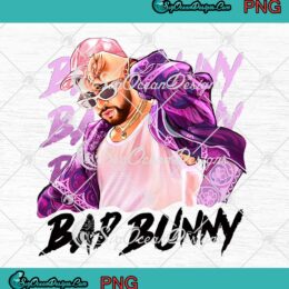 Bad Bunny In Pink Hat PNG JPG, Un Verano Sin Ti PNG, Bad Bunny Lovers PNG JPG Clipart, Digital Download