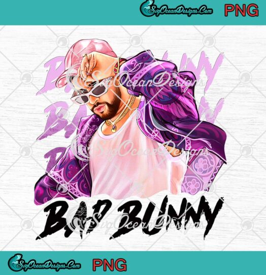 Bad Bunny In Pink Hat PNG JPG, Un Verano Sin Ti PNG, Bad Bunny Lovers PNG JPG Clipart, Digital Download