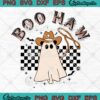 Boo Haw Cowboy Ghost Halloween SVG, Western Cowboy Ghost Retro SVG PNG EPS DXF PDF, Cricut File