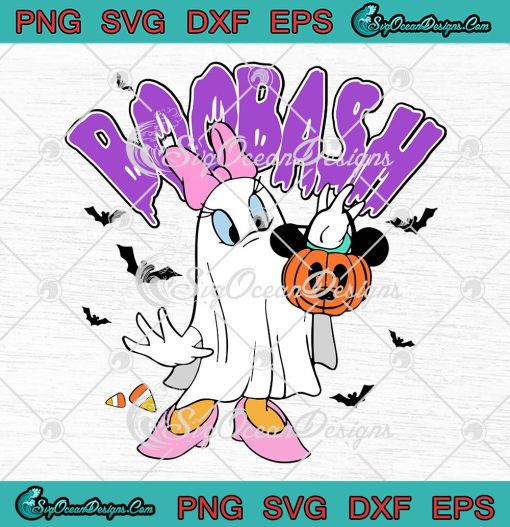 Daisy Duck Boo Bash Halloween SVG, Daisy Ghost Mickey Pumpkin SVG, Disney Halloween SVG PNG EPS DXF PDF, Cricut File