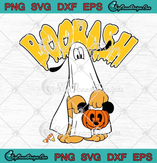 Disney Pluto Boo Bash Halloween SVG, Pluto Ghost Pumpkin SVG, Spooky Halloween SVG PNG EPS DXF PDF, Cricut File