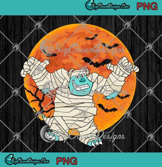 Disney Sulley James P. Sullivan PNG, Mummy Moon Halloween PNG JPG Clipart, Digital Download