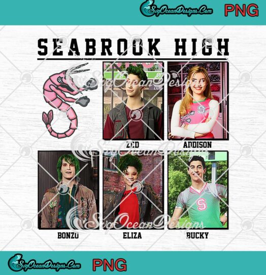 Disney Zombies Seabrook Yearbook PNG JPG Clipart, Digital Download