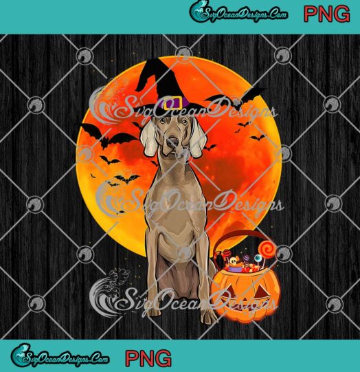 Halloween Weimaraner Dog PNG JPG, Jack O Lantern Pumpkin Moon PNG JPG Clipart, Digital Download