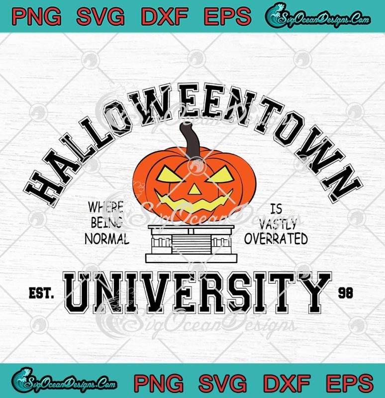 Happy Halloweentown University Est. 1998 SVG, Halloween Pumpkin SVG PNG