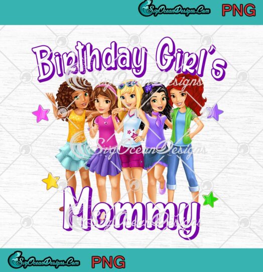 Lego Friends Birthday Girl's Mommy PNG, Lego Family Birthday PNG, Custom Gift PNG JPG Clipart, Digital Download
