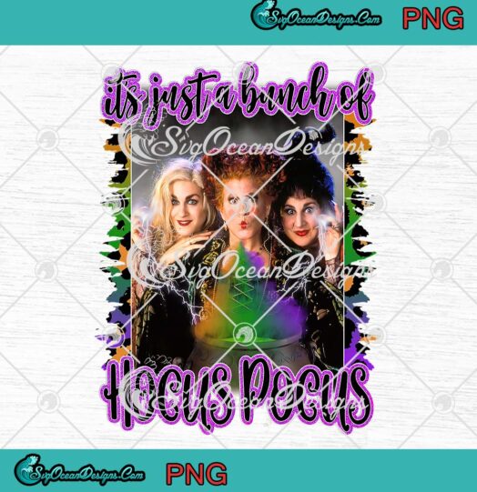 Leopard Halloween PNG JPG, It's Just A Bunch Of Hocus Pocus PNG, Bling Bling PNG JPG Clipart, Digital Download