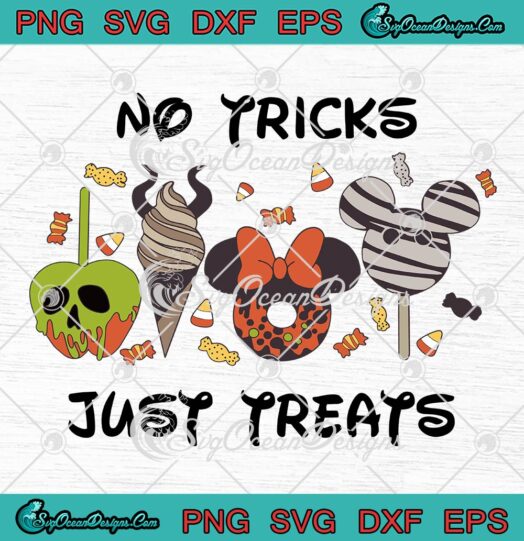 No Tricks Just Treats Snack Goals SVG, Disney Spooky Halloween Party SVG PNG EPS DXF PDF, Cricut File