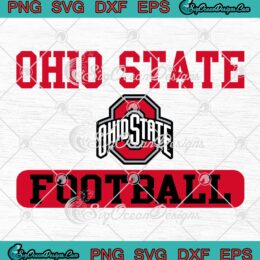Ohio State Football Bar SVG PNG, Ohio State Buckeyes Football SVG PNG EPS DXF PDF, Cricut File