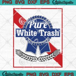 Pure White Trash Logo SVG PNG, Pure White Trash SVG PNG EPS DXF PDF, Cricut File