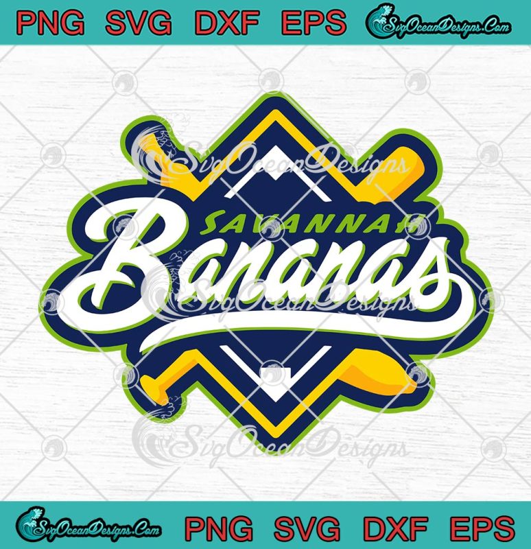 Savannah Bananas Logo MLB SVG PNG, Savannah Bananas Baseball Team SVG