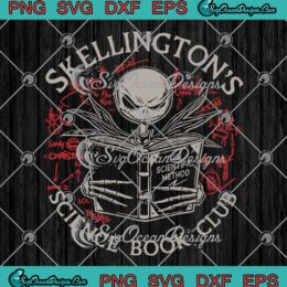 Skellington's Science Book Club SVG, Nightmare Before Christmas SVG PNG EPS DXF PDF, Cricut File