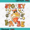 Spooky Babe Retro Vintage Ghost PNG, Hippie Halloween Day PNG JPG Clipart, Digital Download