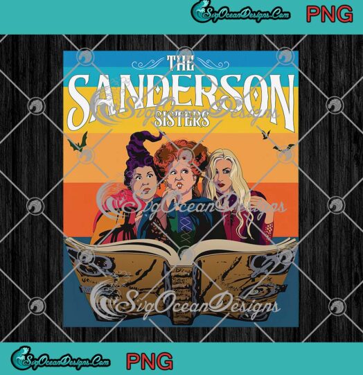 The Sanderson Sisters Poster Vintage PNG, Hocus Pocus PNG, Disney Halloween PNG JPG Clipart, Digital Download