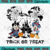Trick Or Treat Mickey Minnie Vampire SVG, Disney Castle SVG, Happy Disney Halloween SVG PNG EPS DXF PDF, Cricut File