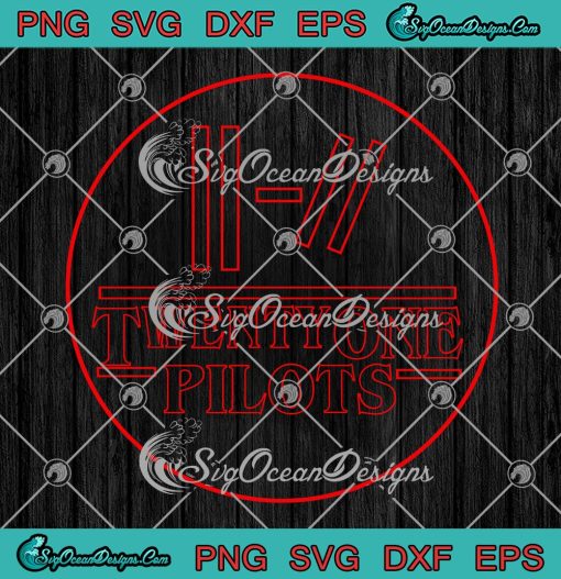 Twenty One Pilots Stranger Things SVG, Movie Music Gift SVG PNG EPS DXF PDF, Cricut File