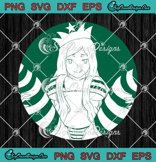 Waifu Senpai Starbucks Hentai SVG, Waifu Hentai Cute Girl Anime SVG PNG EPS DXF PDF, Cricut File