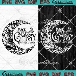 Back To The Gypsy That I Was SVG, Funny Quote SVG PNG EPS DXF PDF, Cricut File