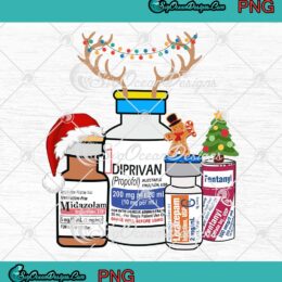 Christmas Nurse Propofol Funny Xmas PNG, Crna ICU Critical Care Nurse PNG JPG Clipart, Digital Download