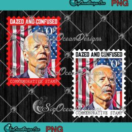 Dazed And Confused Joe Biden PNG, Commemorative Stamp PNG, American Flag PNG JPG Clipart, Digital Download