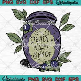 Deadly Nightshade Disney SVG PNG, The Nightmare Before Christmas SVG PNG EPS DXF PDF, Cricut File