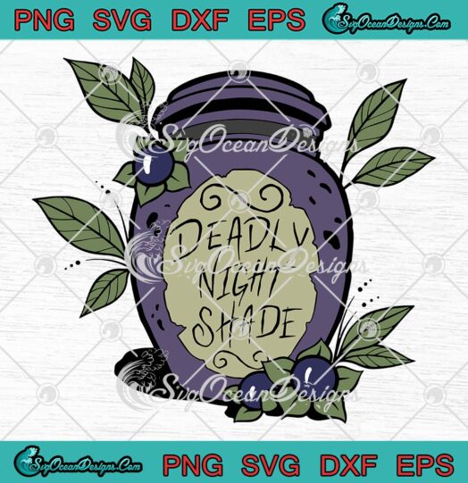 Deadly Nightshade Disney SVG PNG, The Nightmare Before Christmas SVG PNG EPS DXF PDF, Cricut File