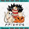 Friends Scary Halloween Cats Squad SVG, Pumpkin Spooky Halloween Season SVG PNG EPS DXF PDF, Cricut File