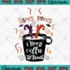 Hocus Pocus I Need Coffee To Focus Funny SVG, Coffee Lovers Matching Halloween SVG PNG EPS DXF PDF, Cricut File