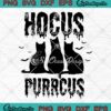 Hocus Purrcus Hocus Pocus Halloween SVG, Black Cats Funny SVG, Spooky Season SVG PNG EPS DXF PDF, Cricut File