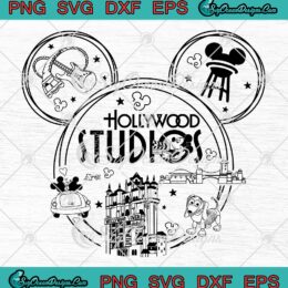 Hollywood Studios Disney Gift SVG PNG, Mickey Hollywood Tower Hotel SVG PNG EPS DXF PDF, Cricut File