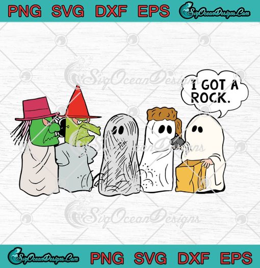 I Got A Rock Charlie Brown Halloween SVG, Peanuts Halloween 2022 SVG PNG EPS DXF PDF, Cricut File
