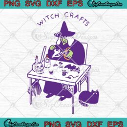 Witch Crafts Funny Halloween SVG PNG, Spooky Season SVG PNG EPS DXF PDF, Cricut File
