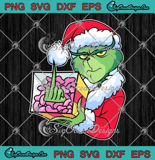 Christmas Grinch Santa Middle Finger SVG, Merry Christmas Xmas Gift SVG PNG EPS DXF PDF, Cricut File