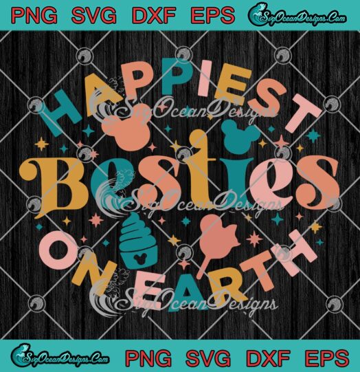 Happiest Besties On Earth SVG, Mouse Trip SVG, Best Friend Trip Matching SVG PNG EPS DXF PDF, Cricut File