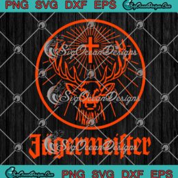 Jagermeister Alcohol Drink Logo Orange SVG, Funny Jagermeister SVG PNG EPS DXF PDF, Cricut File