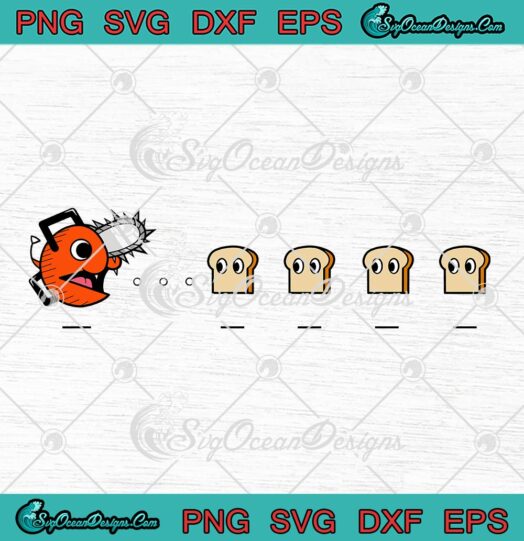 Pac-Chita Pochita x Pacman SVG, Chainsaw Man SVG, Cute Anime Gift SVG PNG EPS DXF PDF, Cricut File