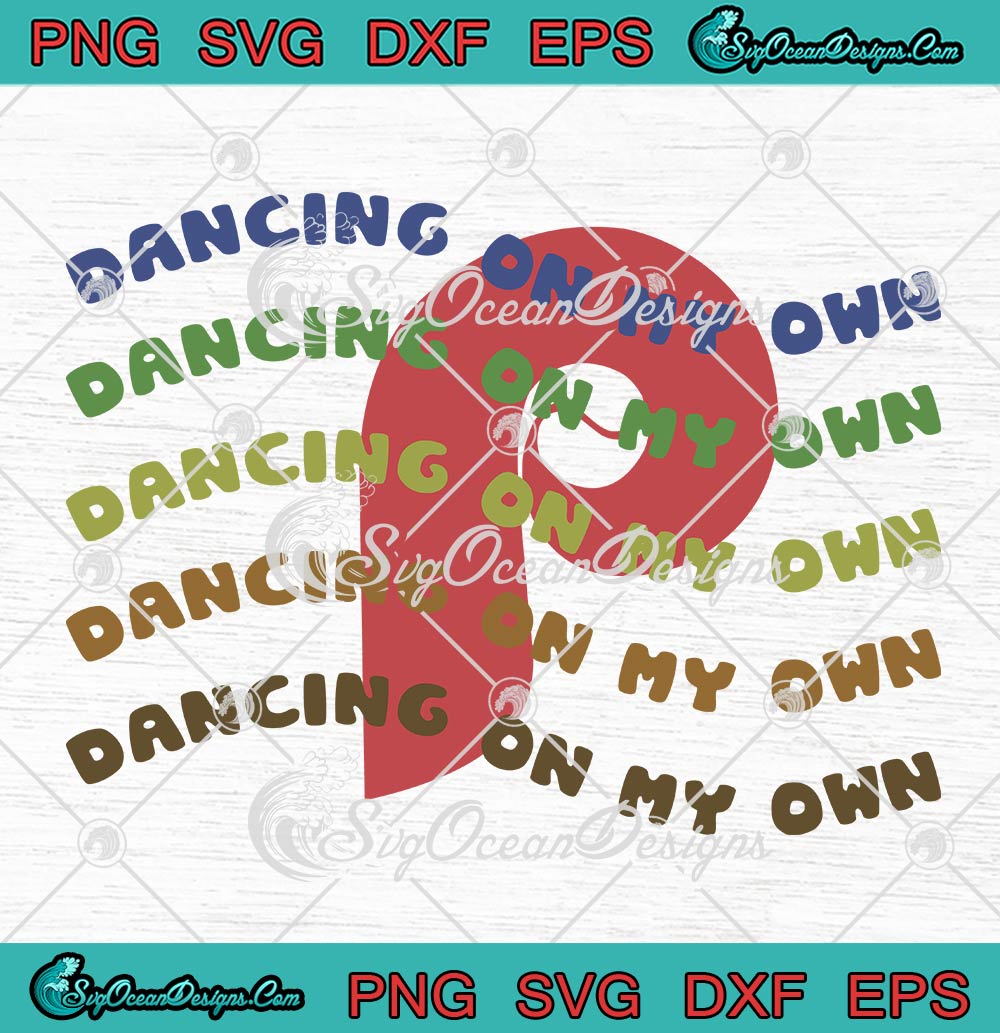 I'm Just Dancing On My Own Philly SVG, Philadelphia Phillies Bells Baseball  SVG PNG EPS DXF PDF, Cricut File