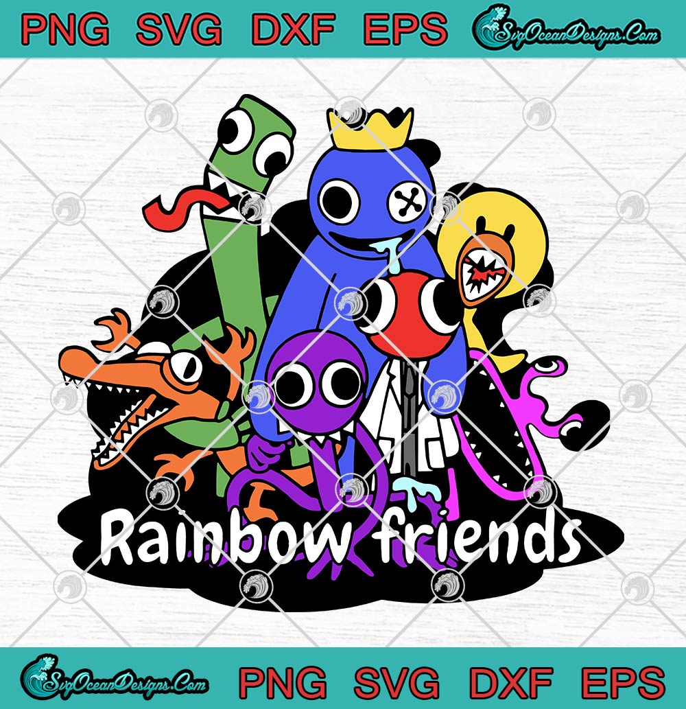 Rainbow Friends SVG, Rainbow Friends Roblox All Characters