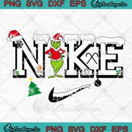 Santa Grinch Nike Christmas 2022 SVG, Best Christmas Gifts For 2022 SVG PNG EPS DXF PDF, Cricut File