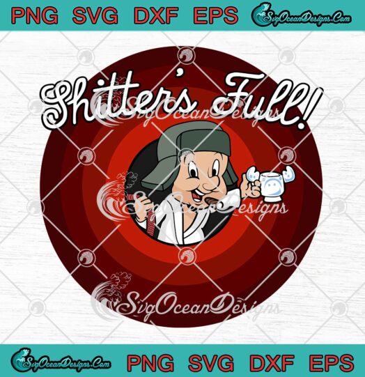 Shitter's Full Looney Parody SVG, Christmas Vacation SVG, Cousin Eddie Chibi Cute Gift SVG PNG EPS DXF PDF, Cricut File