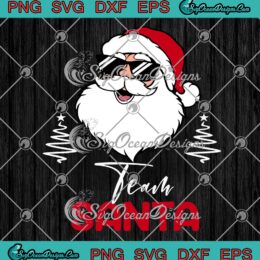 Team Santa Christmas Squad SVG, Family Christmas Matching Pajamas Boys SVG PNG EPS DXF PDF, Cricut File