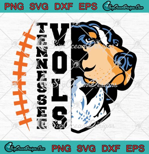 Tennessee Vols Dog American Football SVG, Tennessee Volunteers 2022 SVG PNG EPS DXF PDF, Cricut File