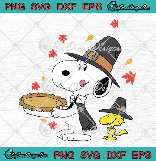 Thanksgiving Snoopy And Woodstock SVG, Peanuts Thanksgiving Day SVG PNG EPS DXF PDF, Cricut File