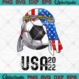 USA Soccer Team 2022 SVG, World Football 2022 SVG, USA Soccer Team Fans SVG PNG EPS DXF PDF, Cricut File