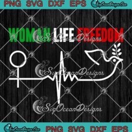 Woman Life Freedom Zan Zendegi Azadi SVG, Women Life Freedom Heartbeat SVG PNG EPS DXF PDF, Cricut File