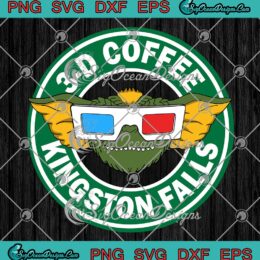 3-D Coffee Kingston Falls Gremlins SVG, Gizmo Kingston Falls SVG PNG EPS DXF PDF, Cricut File