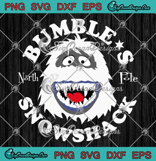 Bumbles Snow Shack North Pole SVG, Bumbles Bounce Christmas Cartoon SVG PNG EPS DXF PDF, Cricut File