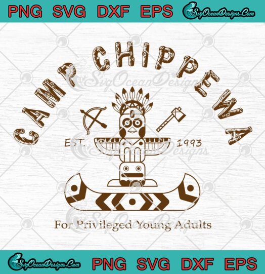 Camp Chippewa Est. 1993 SVG, Camp Chippewa Addams SVG, Wednesday Addams SVG PNG EPS DXF PDF, Cricut File