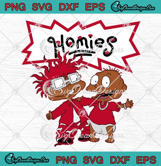 Chuckie Finster And Tommy Pickles SVG, Matching Air Jordan 11 Retro Cherry SVG, Homies Rugrats SVG PNG EPS DXF PDF, Cricut File
