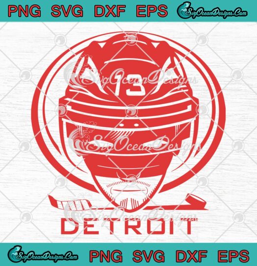 Detroit Red Wings Ice Hockey Team SVG, Sports City Detroit Hockey SVG PNG EPS DXF PDF, Cricut File